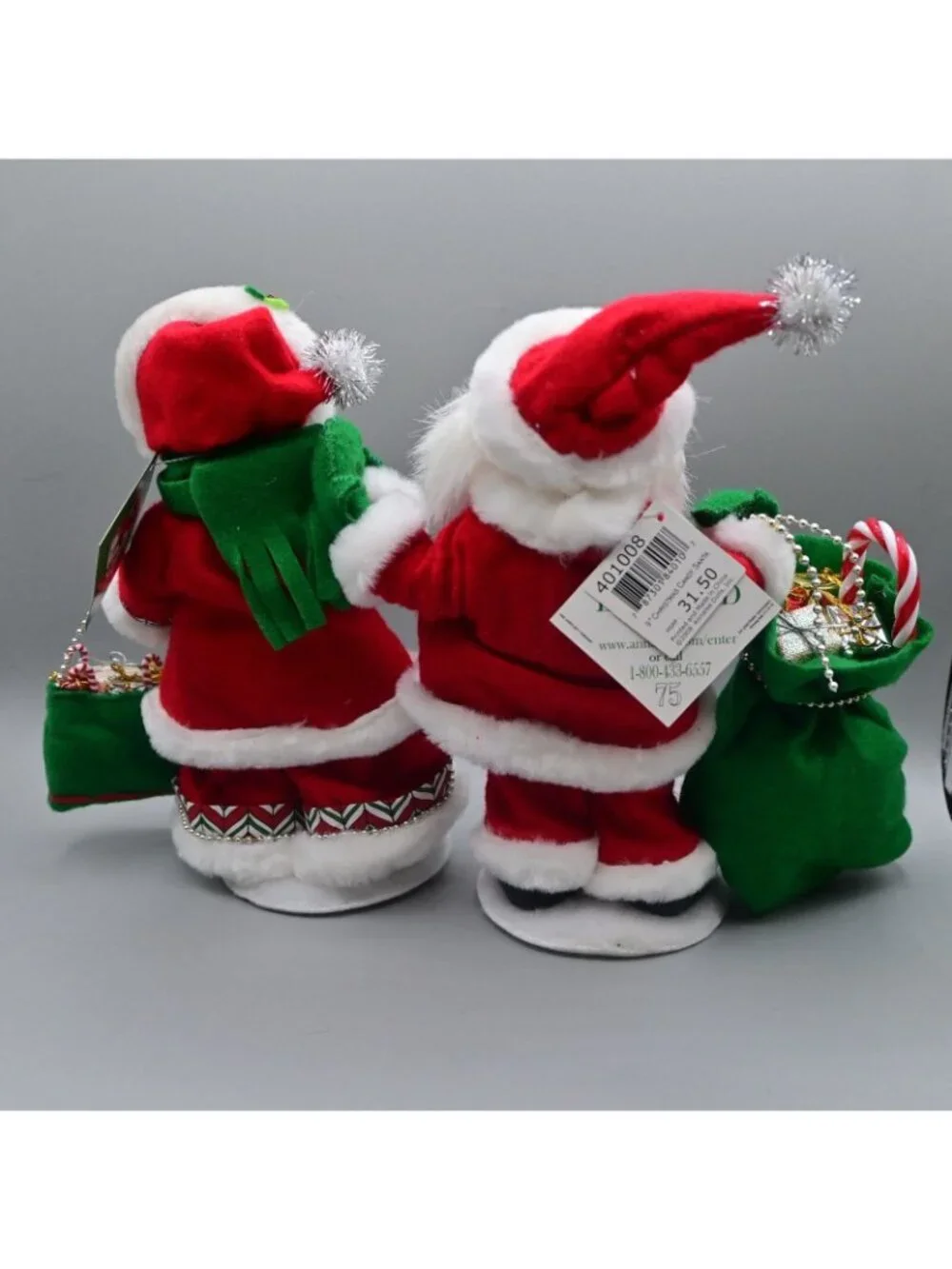 Annalee Christmas Candy Santa &  Mrs. Christmas Candy Pair Of 2